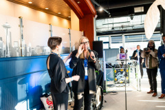 Sunset on the Salish Sea Pier 55 by Khadiga Pugh for The Olivia Neal Experience Inc